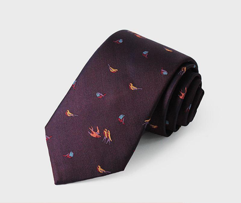 Jacquard silk tie-3