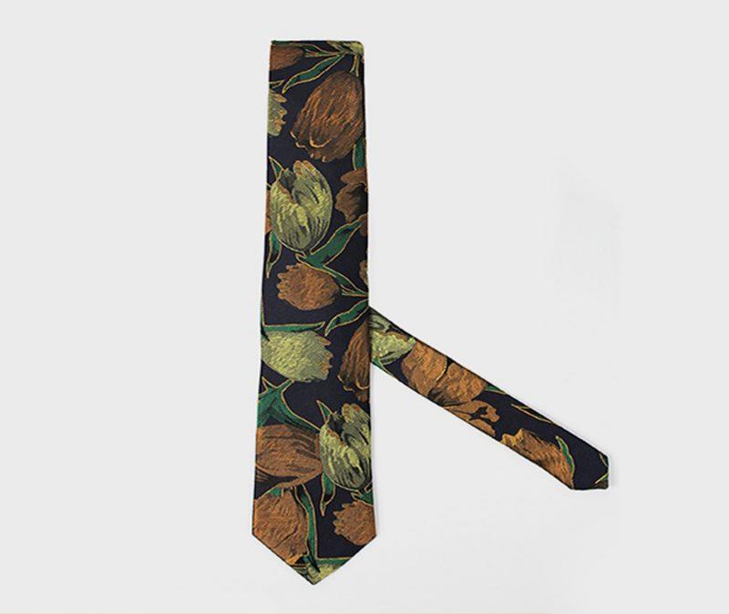Jacquard silk tie-5