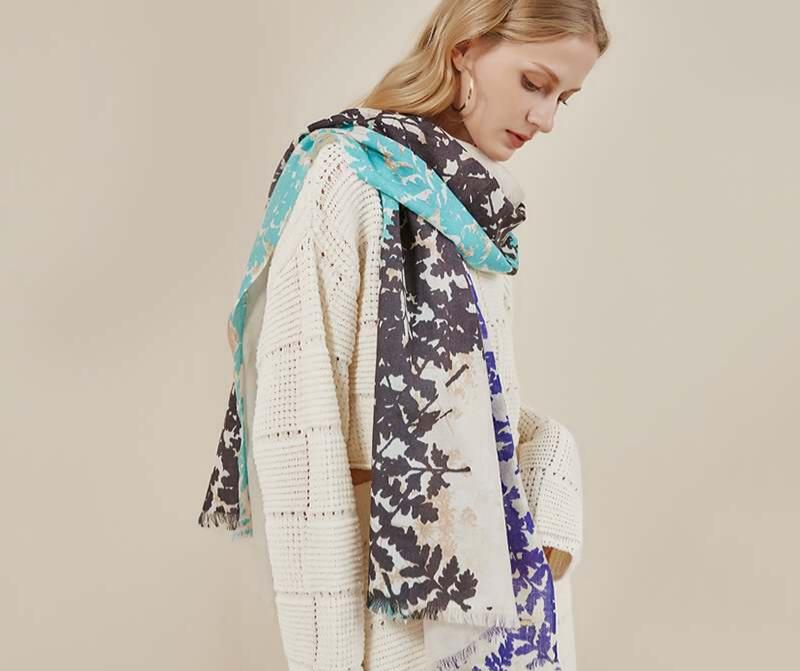 Printed mernio wool scarf-26