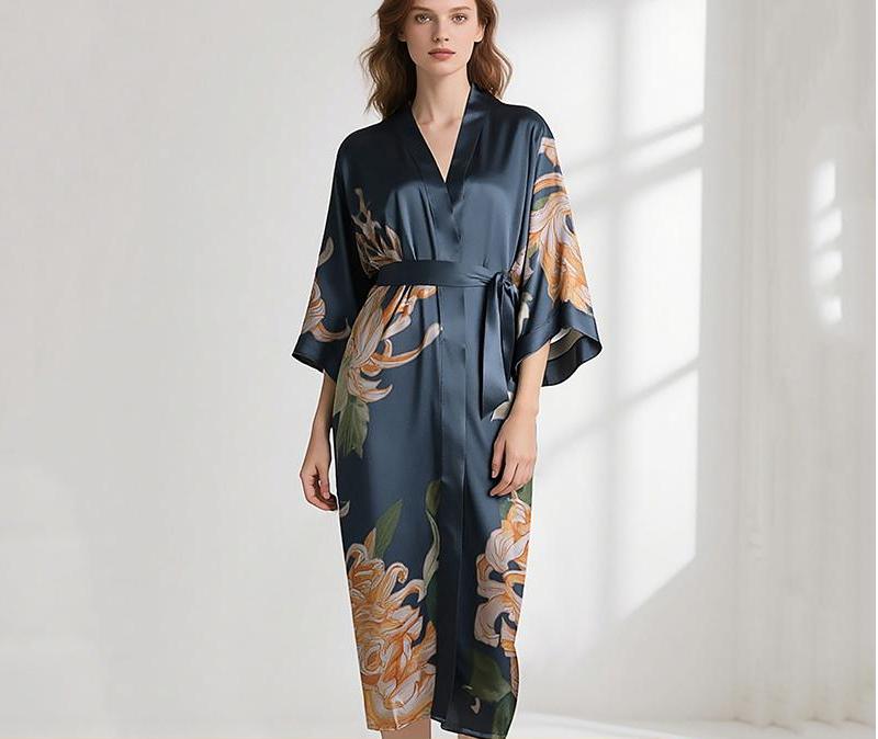 Printed silk sleepwear-5