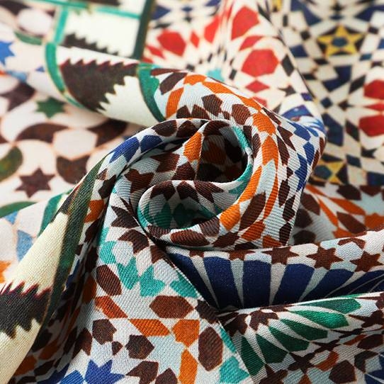 screen printed silk scarf 02