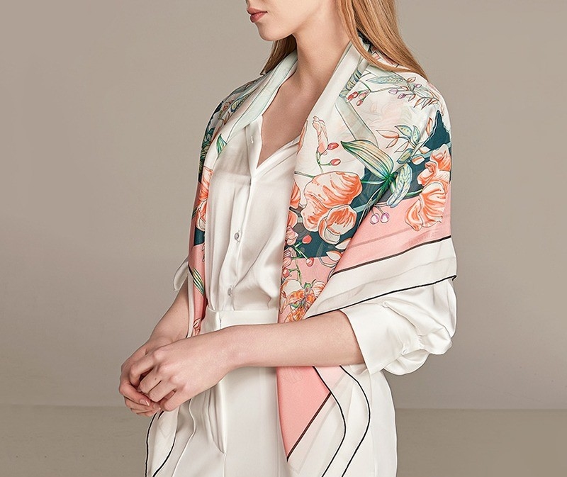 custom printing silk twilly scarf(2)