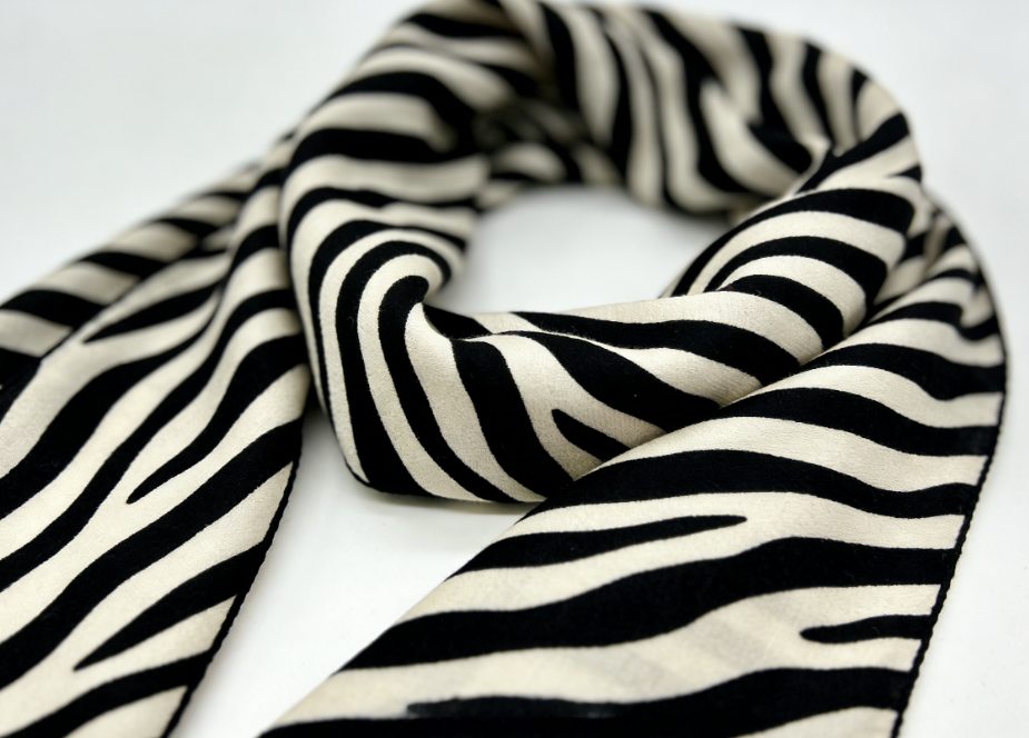 printed silk scarf